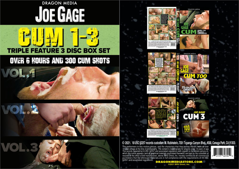 Huge Spooge Loads - Joe Gage Cum 1-3 Triple Feature